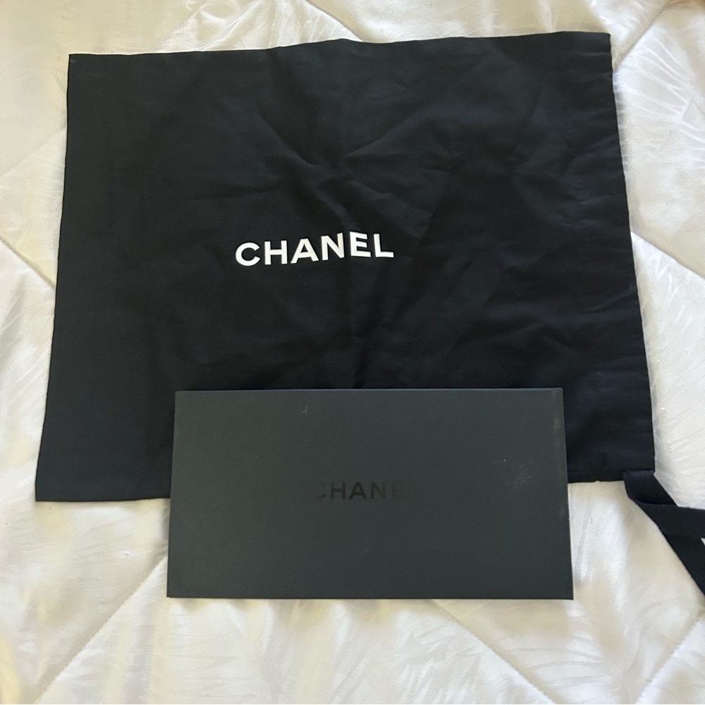 Chanel Black Dust Bag and Box